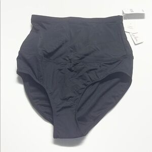 Leilani Black tummy thinner High-Waisted  Pantie 6 NWT